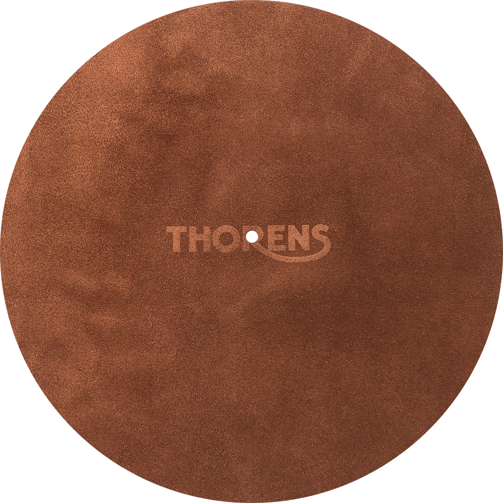 Platter mat leather, brown